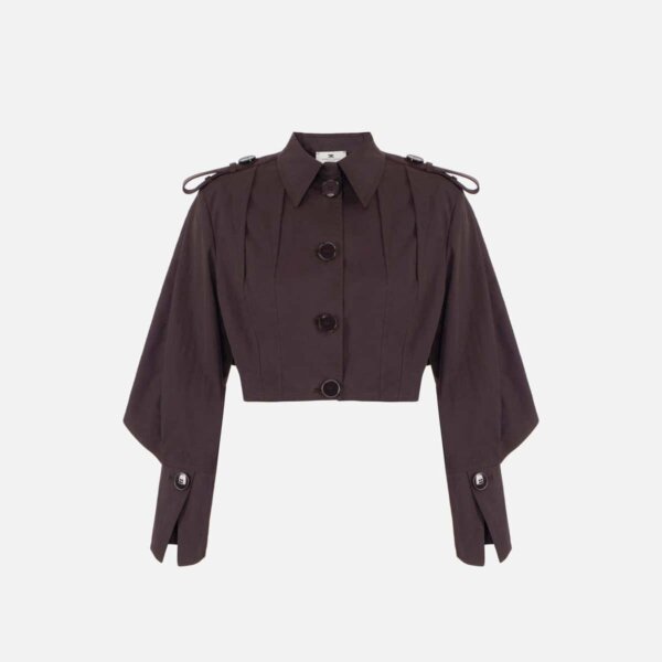 Technical cotton jacket