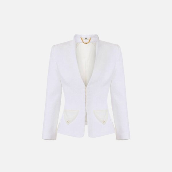 Bouclé tweed jacket
