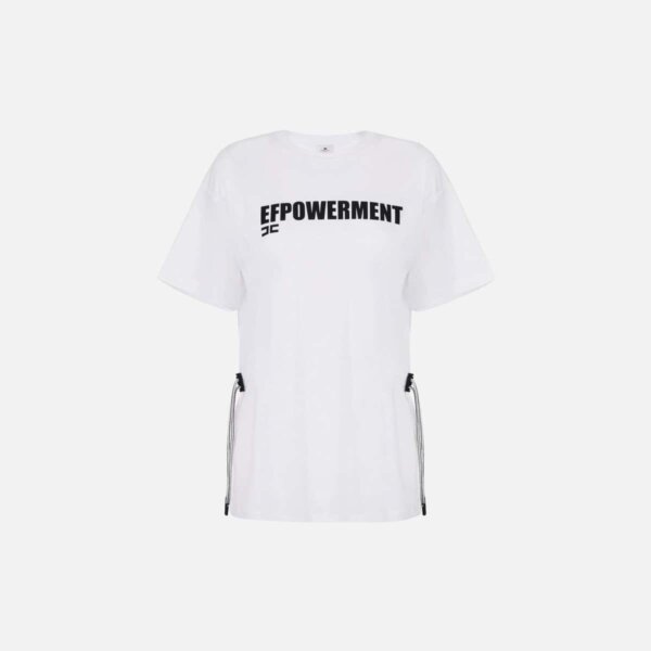 Jersey T-shirt with drawstring