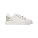 IRIS 01 - SNEAKER CALF LEATHER MILK/PLATINUM