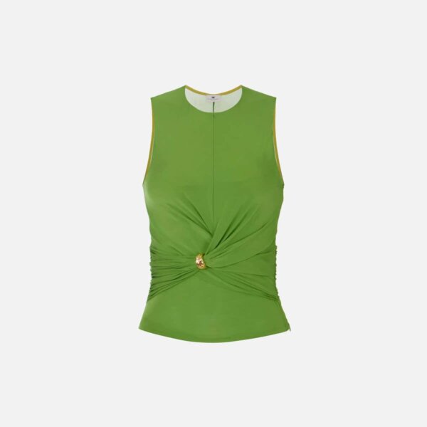 Jersey top with jewel detail