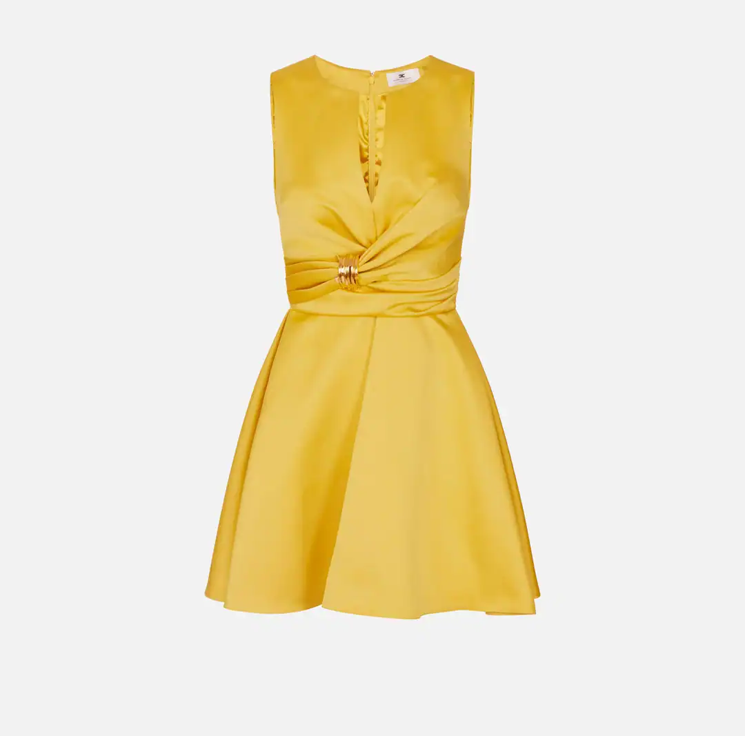 AB87261E2_EV4_1_D Duchess satin dress with jewel detail - Image 1