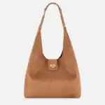 Suede hobo bag