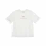 T-SHIRT M/C DOPPIATA IN TULLE CON L