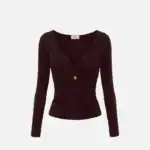 Jersey top with jewel detail