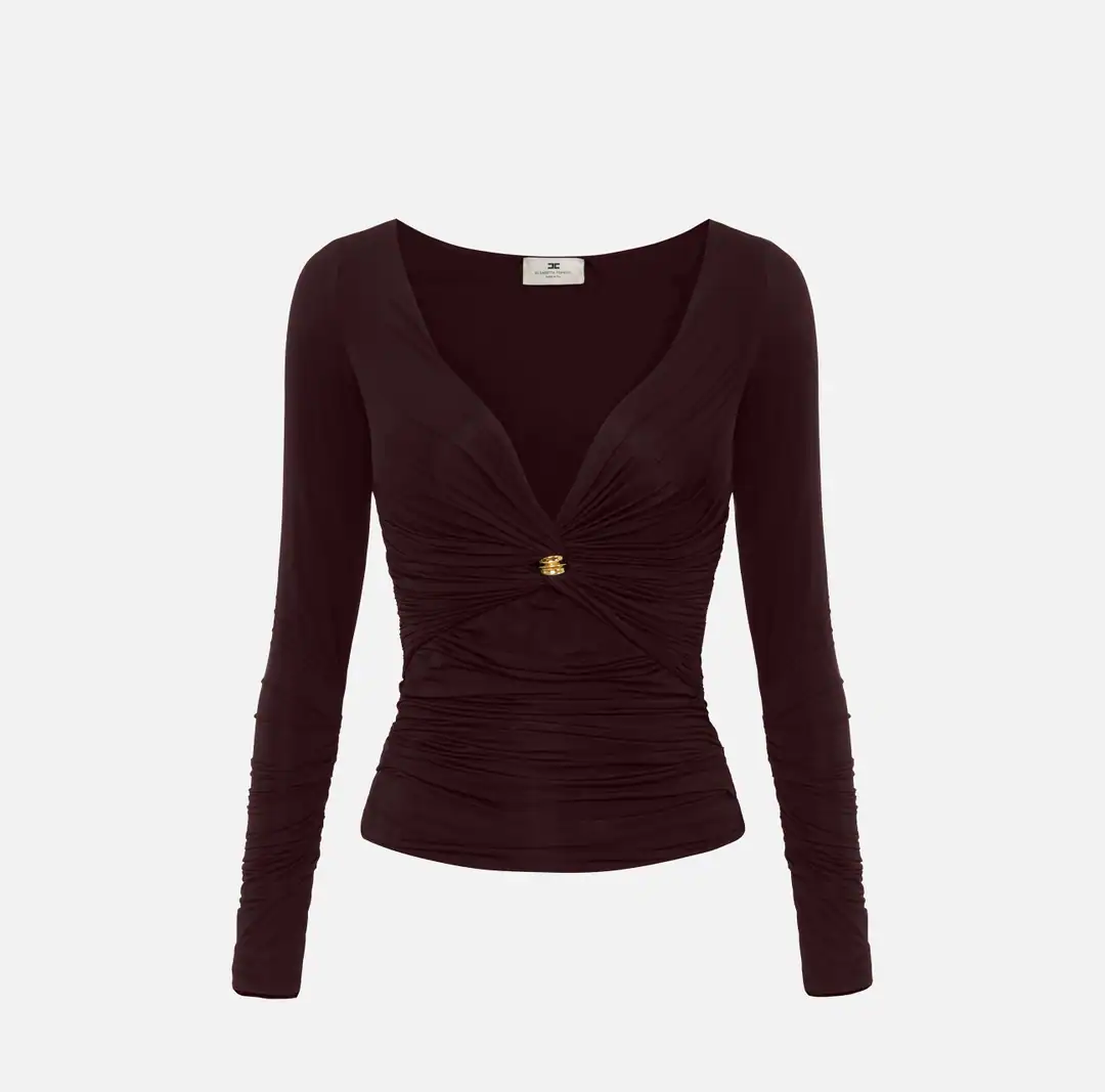 MD02962E2_644_1_D Jersey top with jewel detail - Image 1