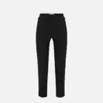 Trousers in lightweight crêpe and satin fabrics