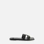 Flat nappa leather sandals