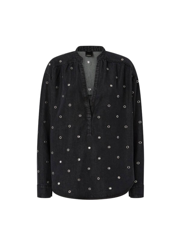 BELLICOSO BLUSA LIGHT BLK DENIM + E