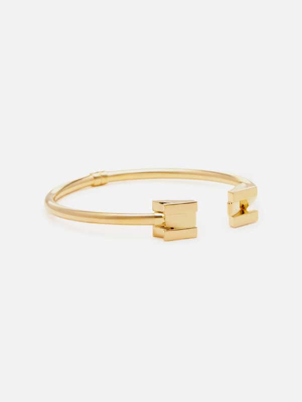 Necklace with geometric logo