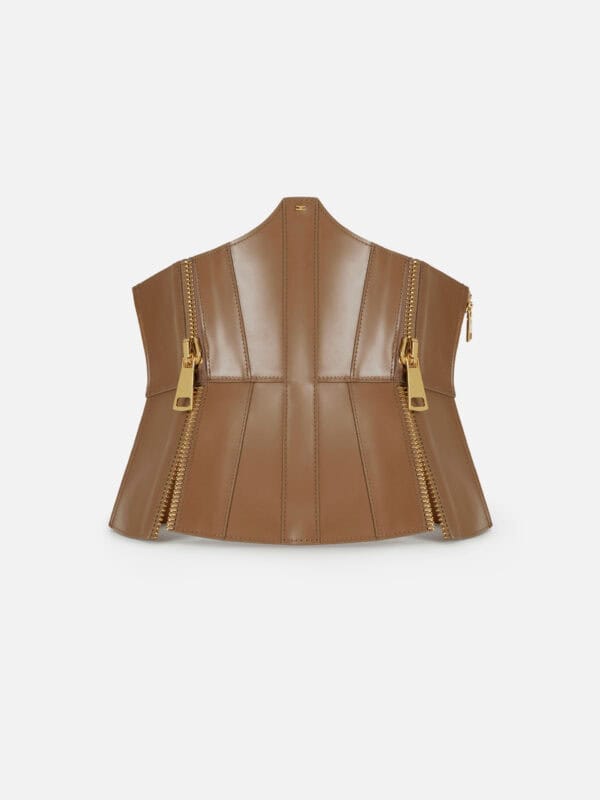 Bustier belt with zip