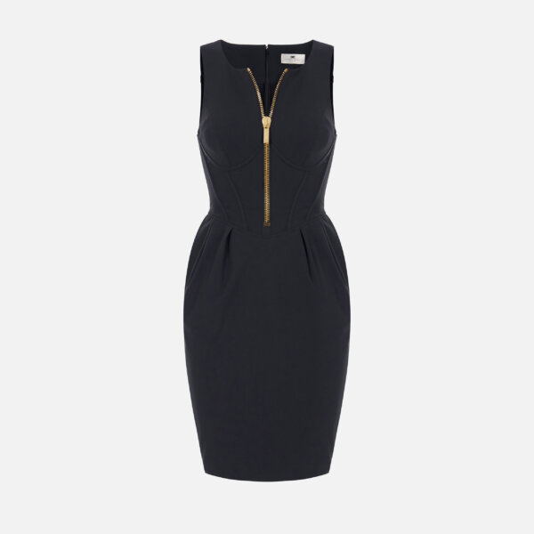 Dress in technical fabric with zip