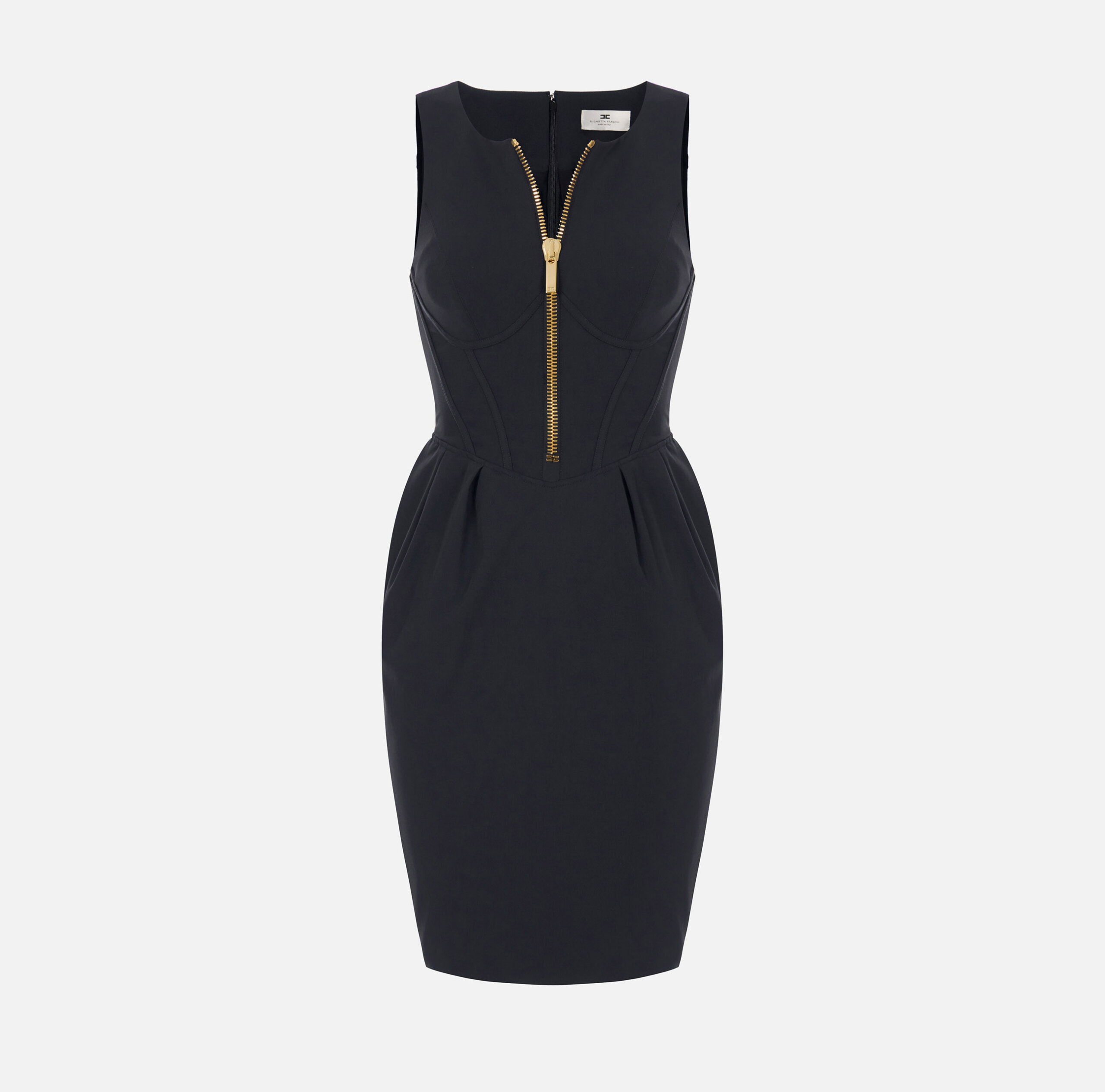 AB87766E2_110_1 Dress in technical fabric with zip - Image 1