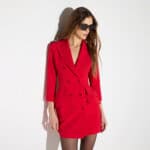 Coat dress in lightweight crêpe fabric