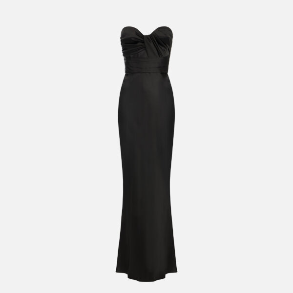 Red Carpet dress in satin fabric