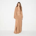 Red Carpet dress in lamé-effect jersey