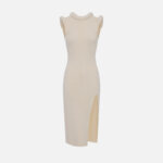 Knit dress with 3D details