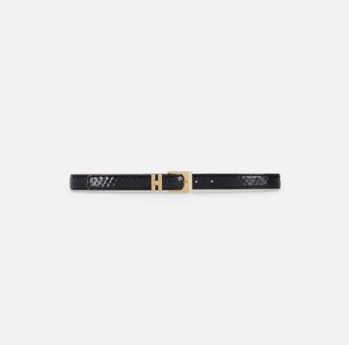 CT63S67E2_110_1_D Leather belt with fish scale pattern - Image 1
