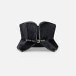 Bustier-style cowhide belt