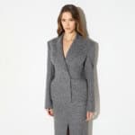 Wool bustier-style jacket