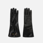 Gloves in nappa leather with piercing