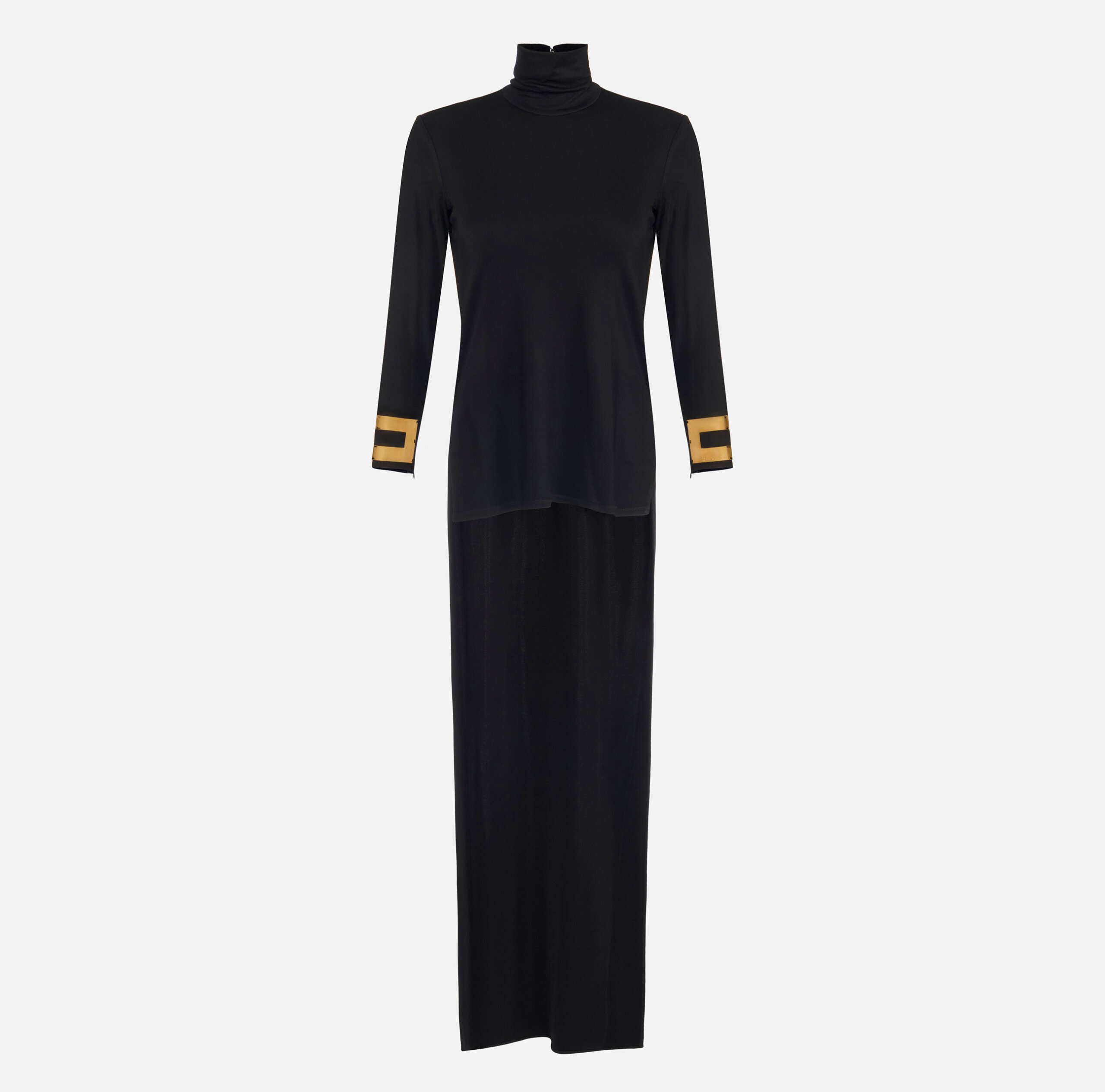 MD00467E2_110_1 Long-sleeved top in shiny jersey fabric - Image 1