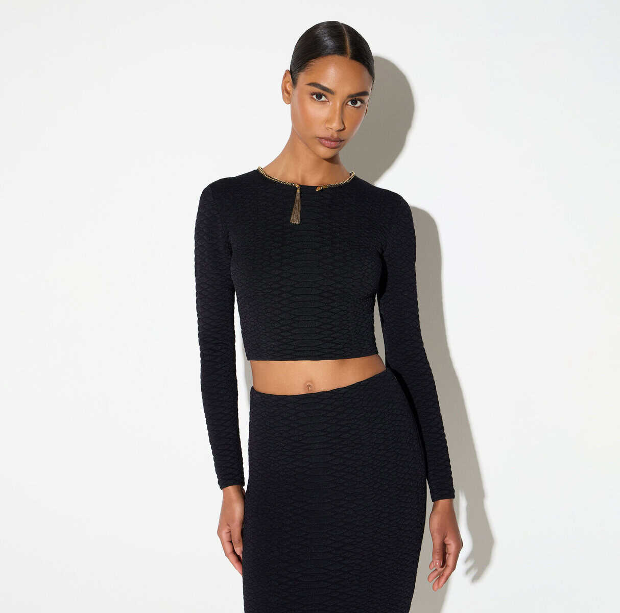 MK32S67E2_110_1_D Knit top with snake pattern - Image 1