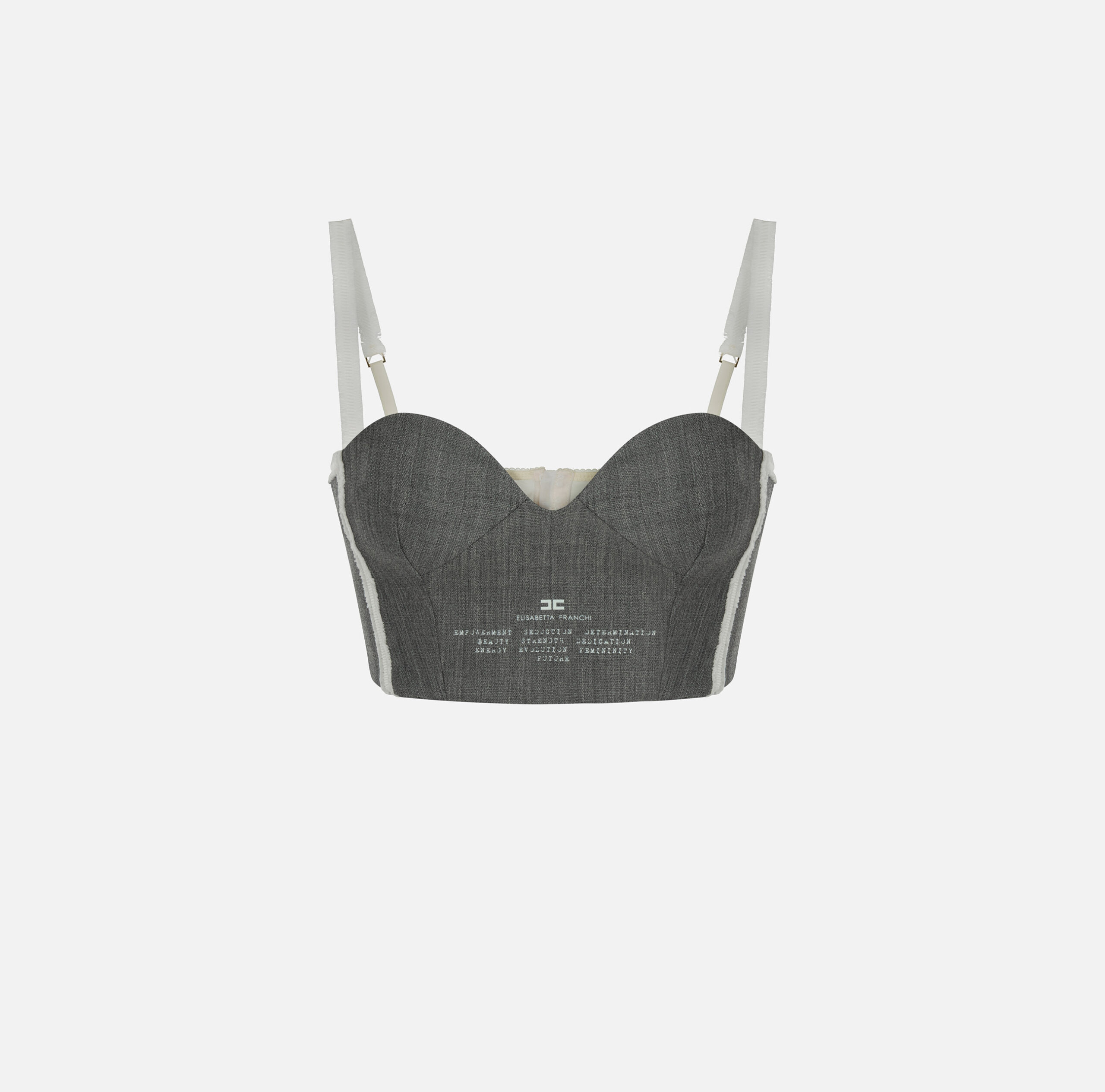 RG00967E2_431_1 Wool bra with logo print - Image 1