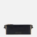 Over-the-shoulder bag with lizard print