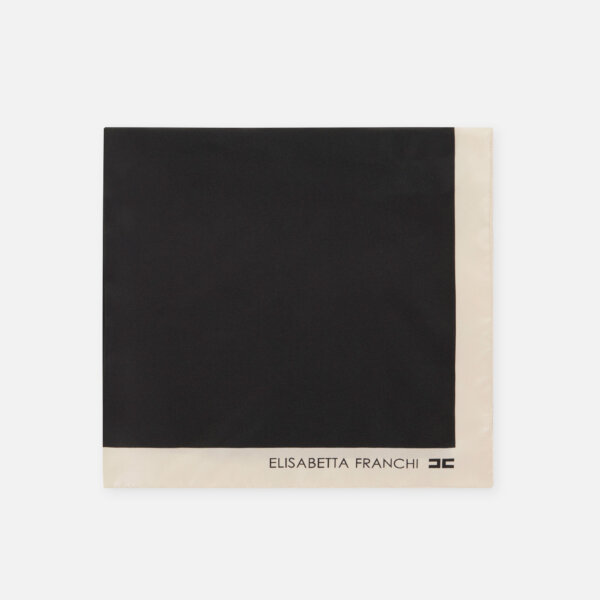 Square silk foulard scarf