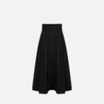 Skirt in taffeta voile fabric