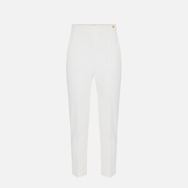 Structured technical fabric trousers