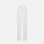 Flowing gabardine trousers