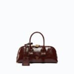 Bowling bag horizontal new shiny calf