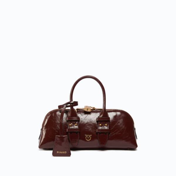 Bowling bag horizontal new shiny calf