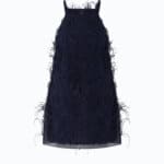 Piripicchio abito georgette full piume