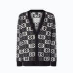 Half breed cardigan jacquard in tubico logo