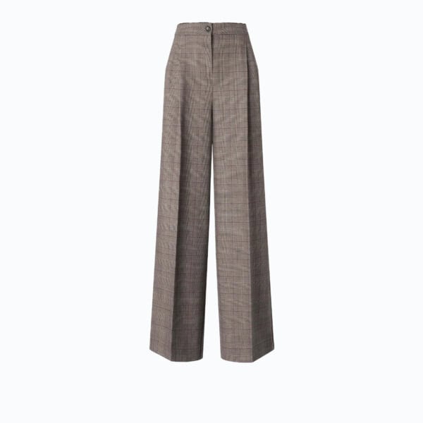 Plumeria pantalone misto lana tinto filo