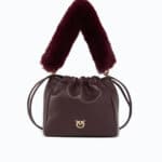 Pouch nappa/imitation fur