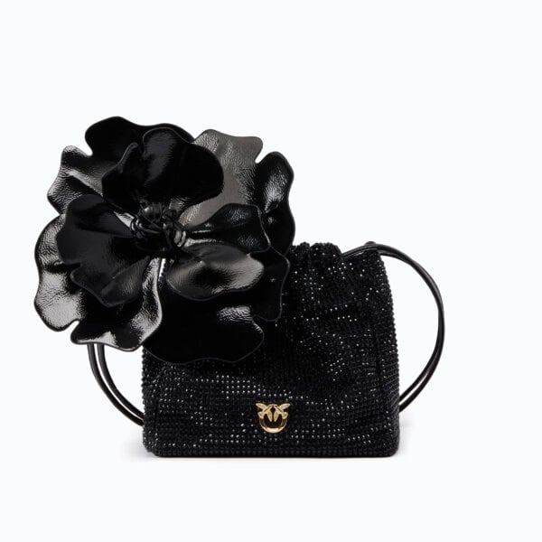 Pouch flower full strass
