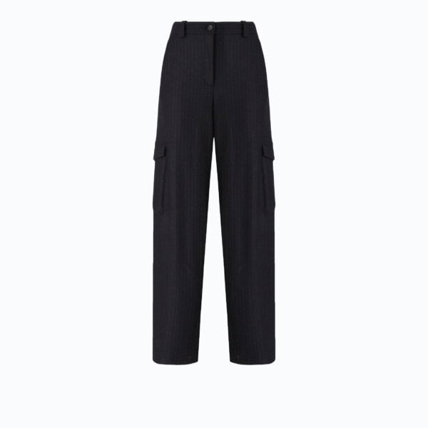 Caldaro pantalone flanella di jersey gessata