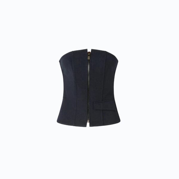 Cannubi top diagonale misto lana