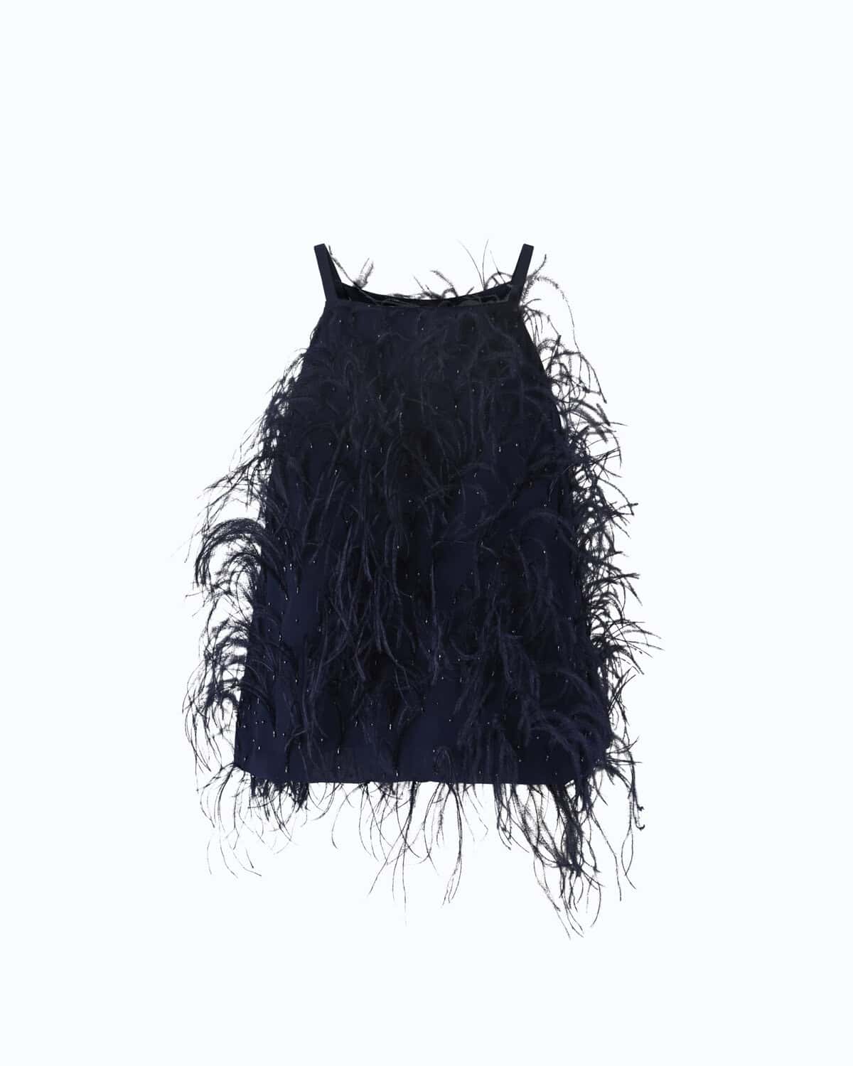 STILLECOM-107906A2SP-F92 Phedra top georgette full piume - Image 1